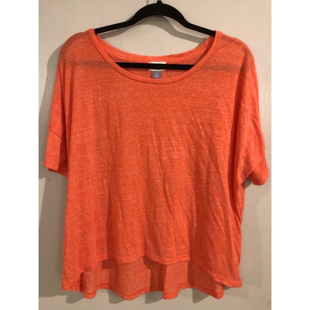 Old Navy coral color hi/low t shirt